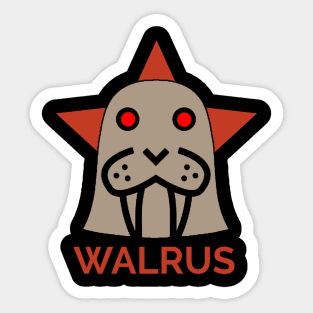 Walrusstar Sticker